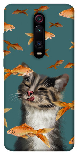 Чохол itsPrint Cat with fish для Xiaomi Redmi K20 / K20 Pro / Mi9T / Mi9T Pro