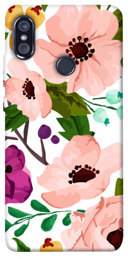 Чохол itsPrint Акварельні квіти для Xiaomi Redmi Note 5 Pro / Note 5 (AI Dual Camera)