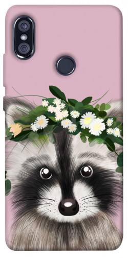 Чохол itsPrint Raccoon in flowers для Xiaomi Redmi Note 5 Pro / Note 5 (AI Dual Camera)