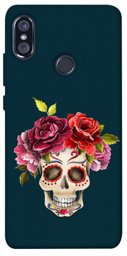 Чохол itsPrint Flower skull для Xiaomi Redmi Note 5 Pro / Note 5 (AI Dual Camera)