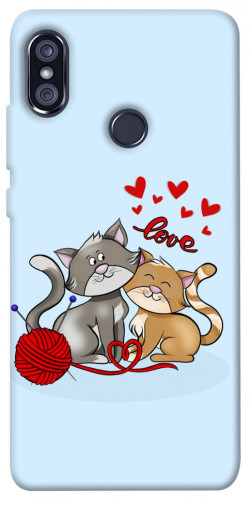 Чохол itsPrint Два коти Love для Xiaomi Redmi Note 5 Pro / Note 5 (AI Dual Camera)