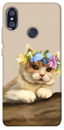Чохол itsPrint Cat in flowers для Xiaomi Redmi Note 5 Pro / Note 5 (AI Dual Camera)