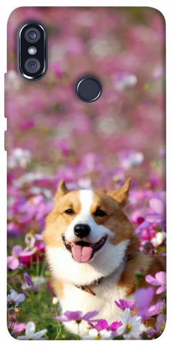 Чохол itsPrint Коргі в квітах для Xiaomi Redmi Note 5 Pro / Note 5 (AI Dual Camera)