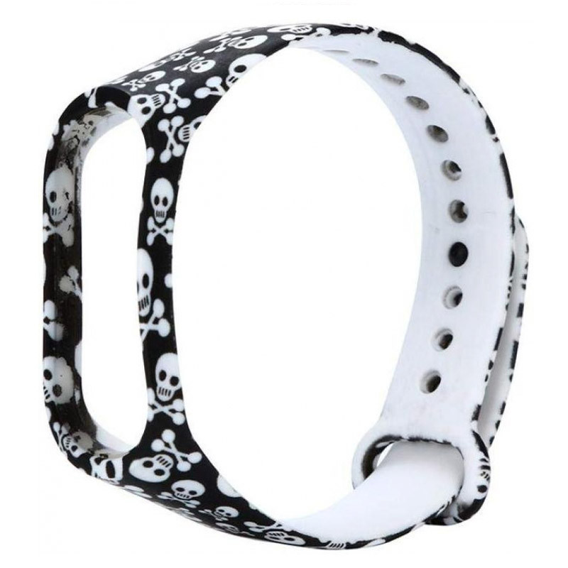 Силіконовий ремінець з малюнком для Xiaomi Mi Band 3/4 на малюнкі №2