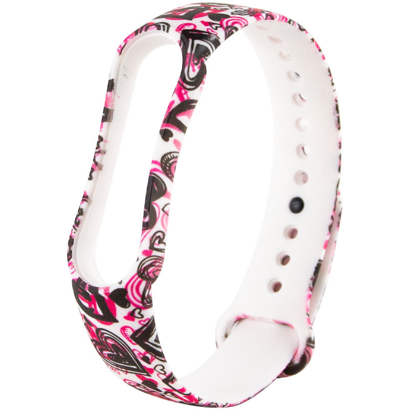 Силіконовий ремінець з малюнком для Xiaomi Mi Band 5 / 6 дивитися фото №1