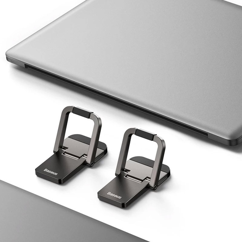 Подставка для ноутбука Baseus Slim Laptop Kickstand (2шт) (LUZC00001), Gray 6, купить оптом с доставкой