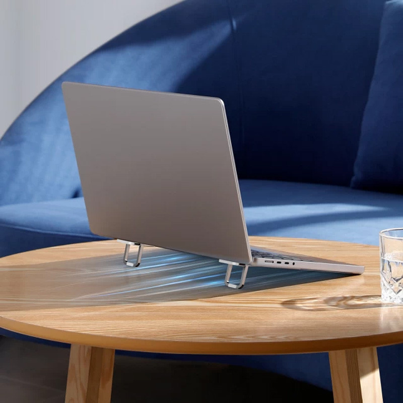 Подставка для ноутбука Baseus Slim Laptop Kickstand (2шт) (LUZC00001), Silver 3, купить оптом с доставкой