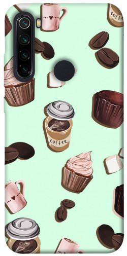 Чехол itsPrint Coffee and sweets для Xiaomi Redmi Note 8