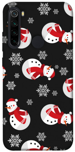Чехол itsPrint Снеговики для Xiaomi Redmi Note 8