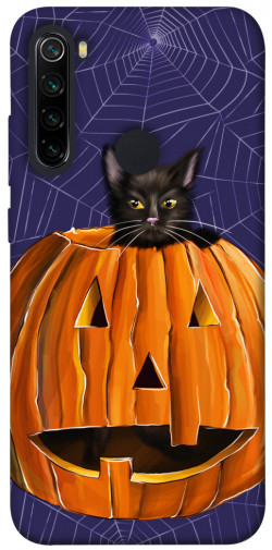 Чохол itsPrint Cat and pumpkin для Xiaomi Redmi Note 8