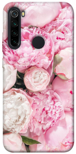 Чохол itsPrint Pink peonies для Xiaomi Redmi Note 8