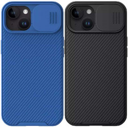 Карбонова накладка Nillkin CamShield Pro Magnetic для Apple iPhone 15 (6.1")