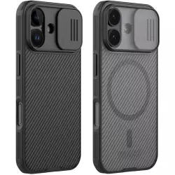 Карбоновая накладка Nillkin CamShield Pro Magnetic для Apple iPhone 17 (6.3")