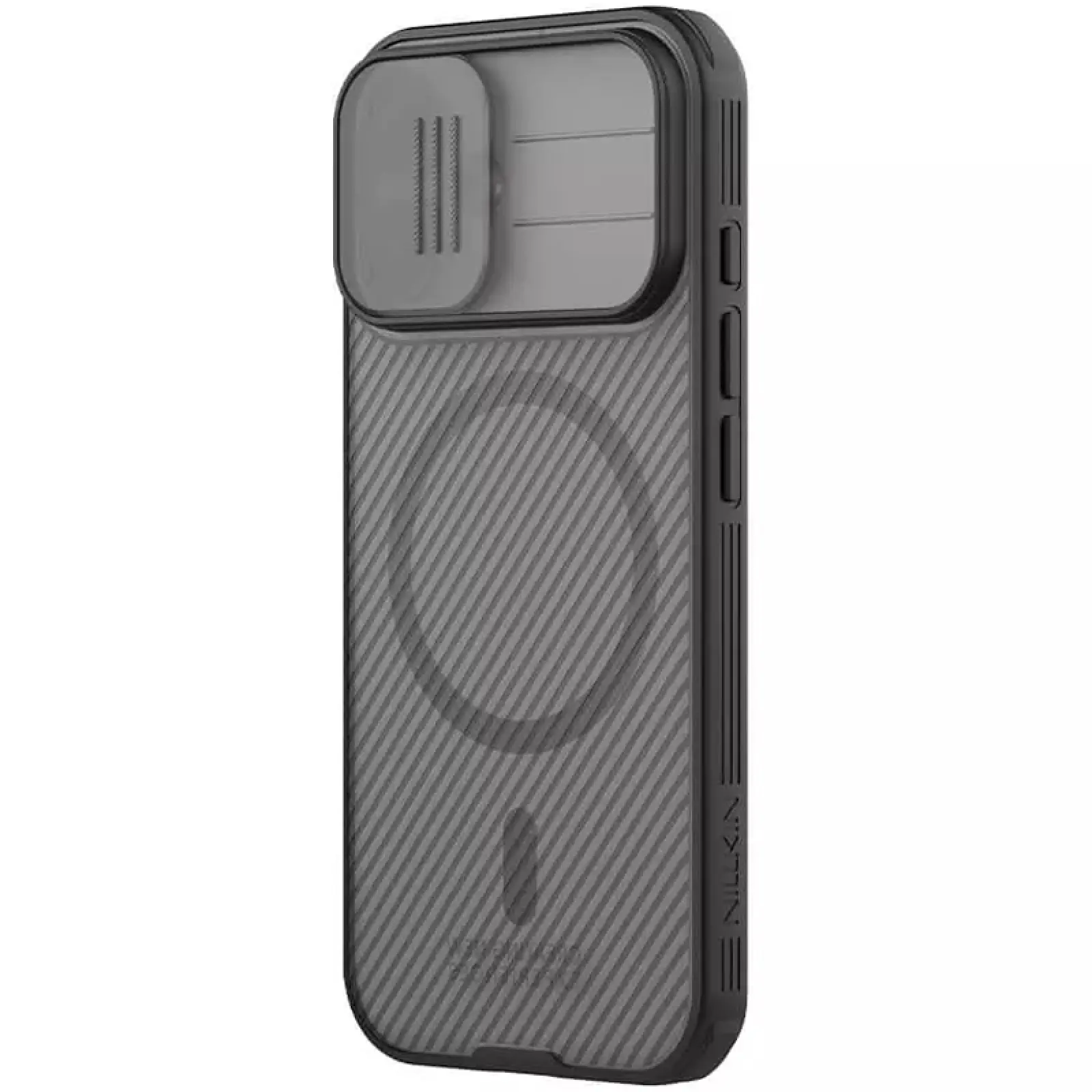 Карбонова накладка Nillkin CamShield Pro Magnetic для Apple iPhone 17 (6.3"), Transparent black 2, Пластик, купити оптом з доставкою