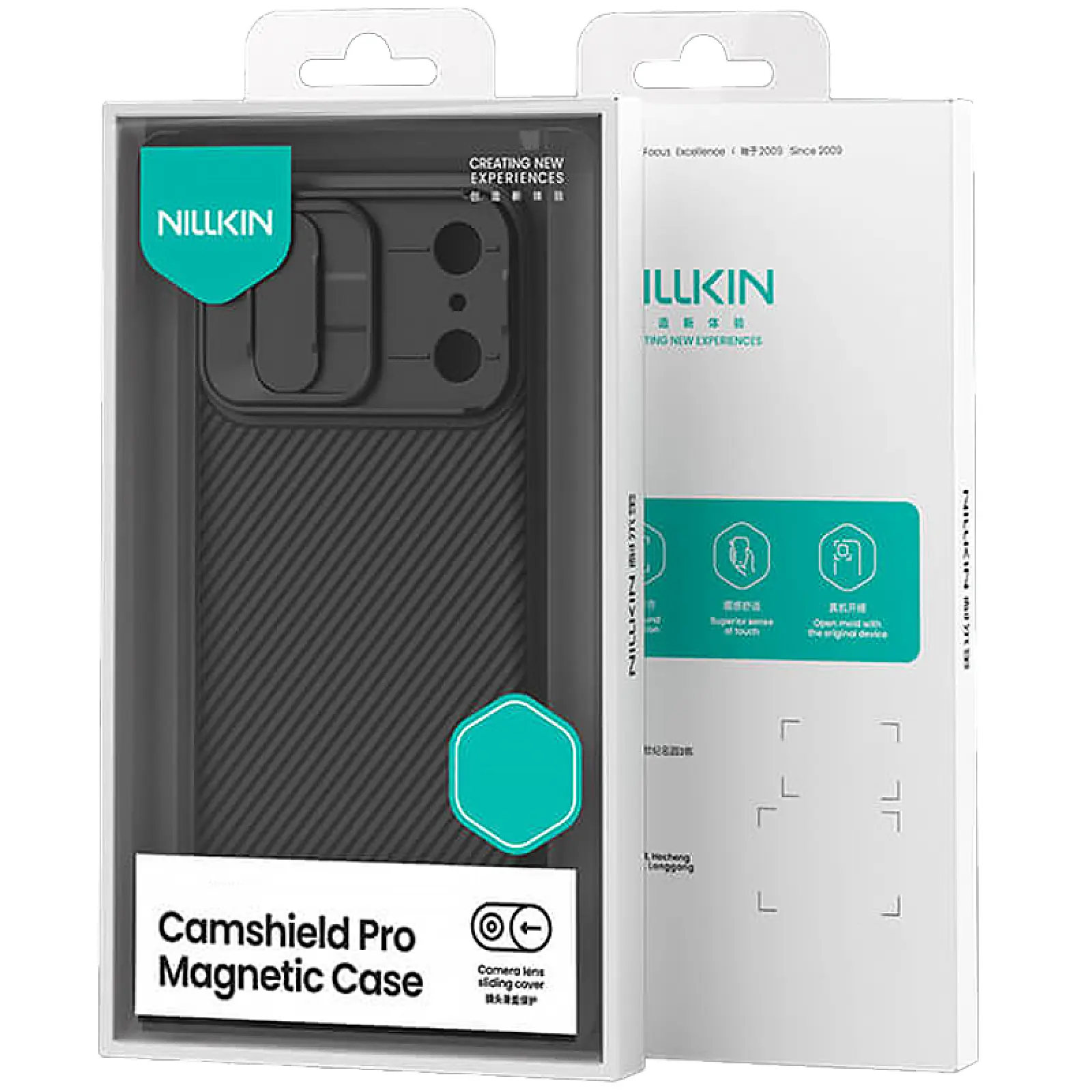 Карбоновая накладка Nillkin CamShield Pro Magnetic для Apple iPhone 17 Pro (6.3"), Black 5, Пластик, купить оптом с доставкой