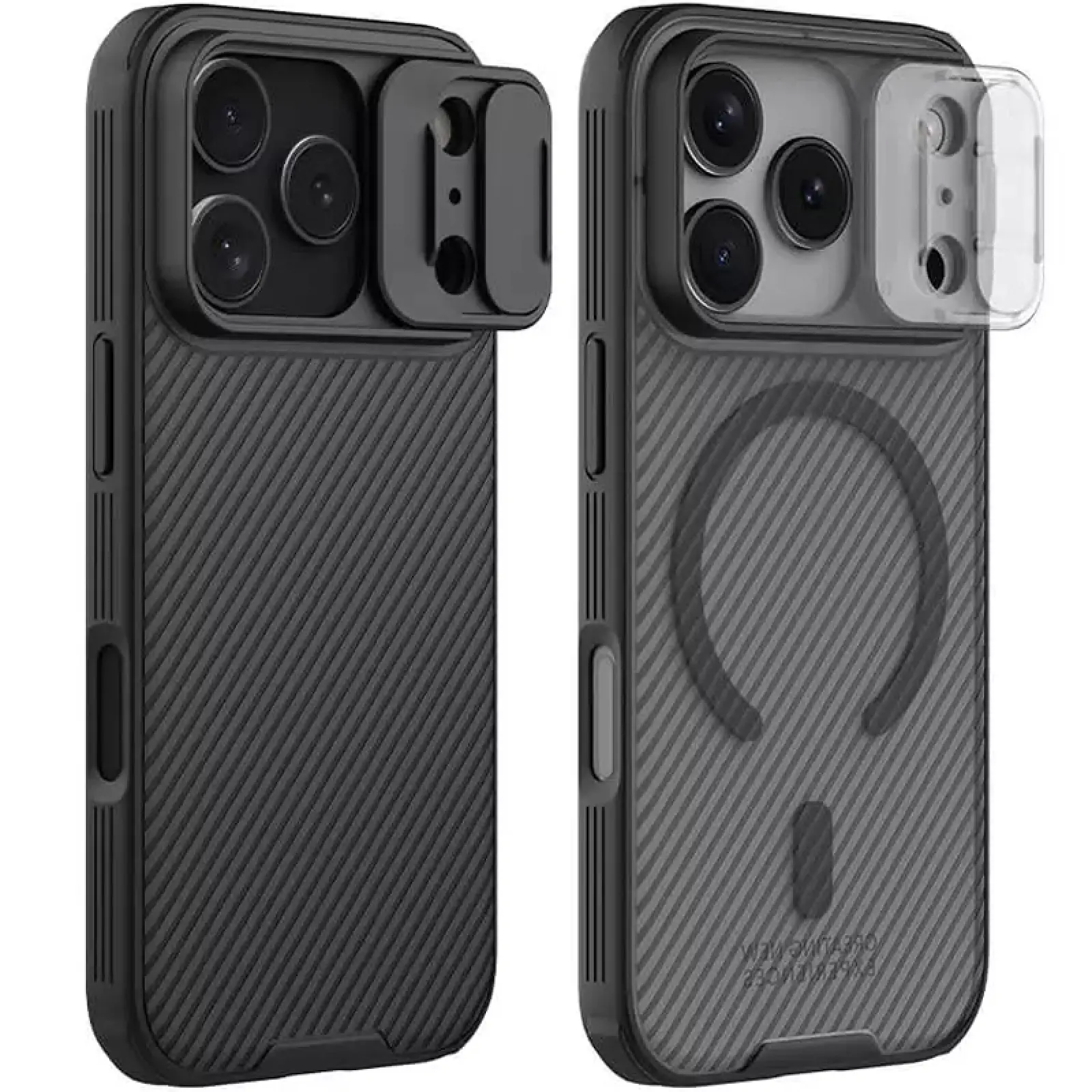 Карбоновая накладка Nillkin CamShield Pro Magnetic для Apple iPhone 17 Pro Max (6.9"), Пластик, купить оптом с доставкой