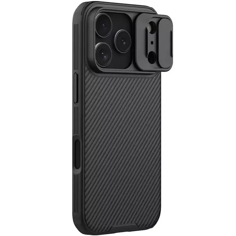 Карбоновая накладка Nillkin CamShield Pro Magnetic для Apple iPhone 17 Pro Max (6.9"), Black, Пластик, купить оптом с доставкой