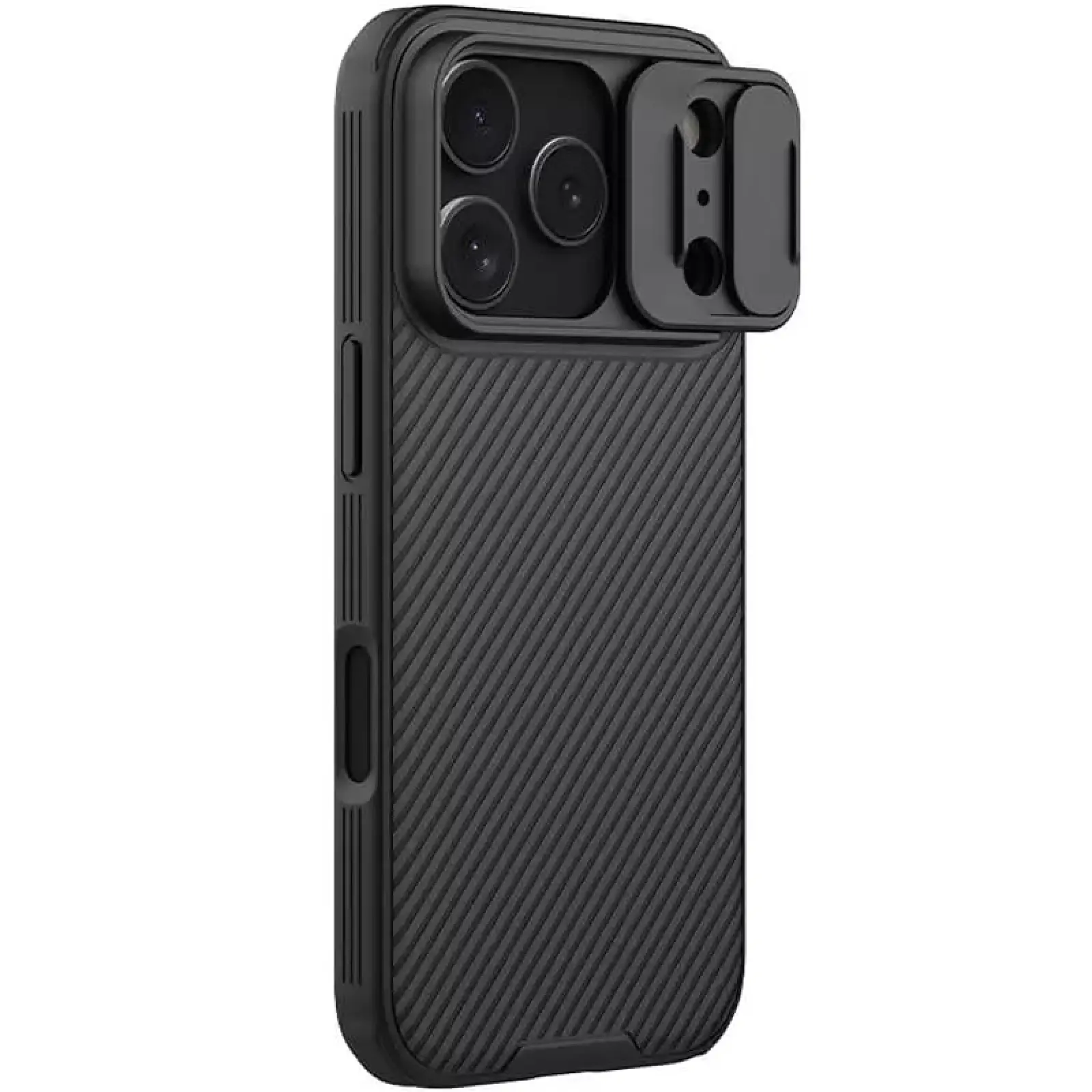 Карбоновая накладка Nillkin CamShield Pro Magnetic для Apple iPhone 17 Pro Max (6.9"), Black, Пластик, купить оптом с доставкой