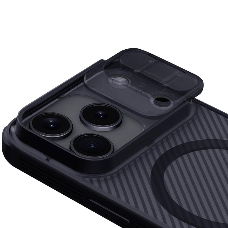 Карбоновая накладка Nillkin CamShield Pro Magnetic для Apple iPhone 17 Pro Max (6.9) на картинке №4