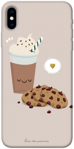 Чехол itsPrint Кофе с печеньем для Apple iPhone X (5.8")