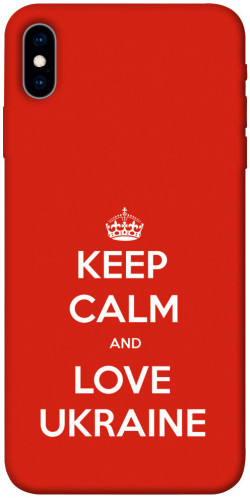 Чохол itsPrint Keep calm and love Ukraine для Apple iPhone X (5.8")