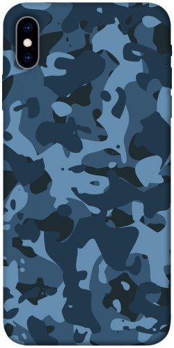 Чохол itsPrint Синій камуфляж для Apple iPhone X (5.8")