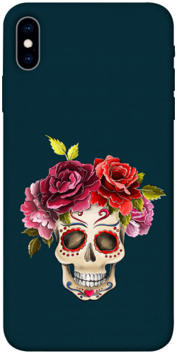 Чохол itsPrint Flower skull для Apple iPhone X (5.8")