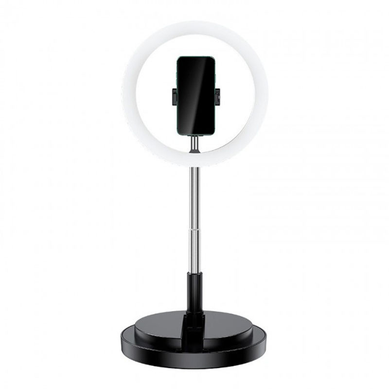Уценка Кольцевая LED-лампа для селфи Usams US-ZB120, Дефект упаковки / Черный, купить оптом с доставкой
