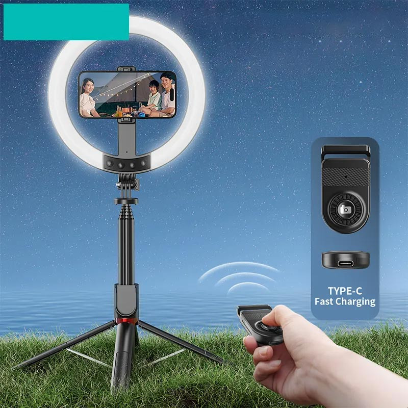 Кільцева LED-лампа для селфі Usams US-ZB323 10-inch Fill Light 1200mAh на малюнкі №2