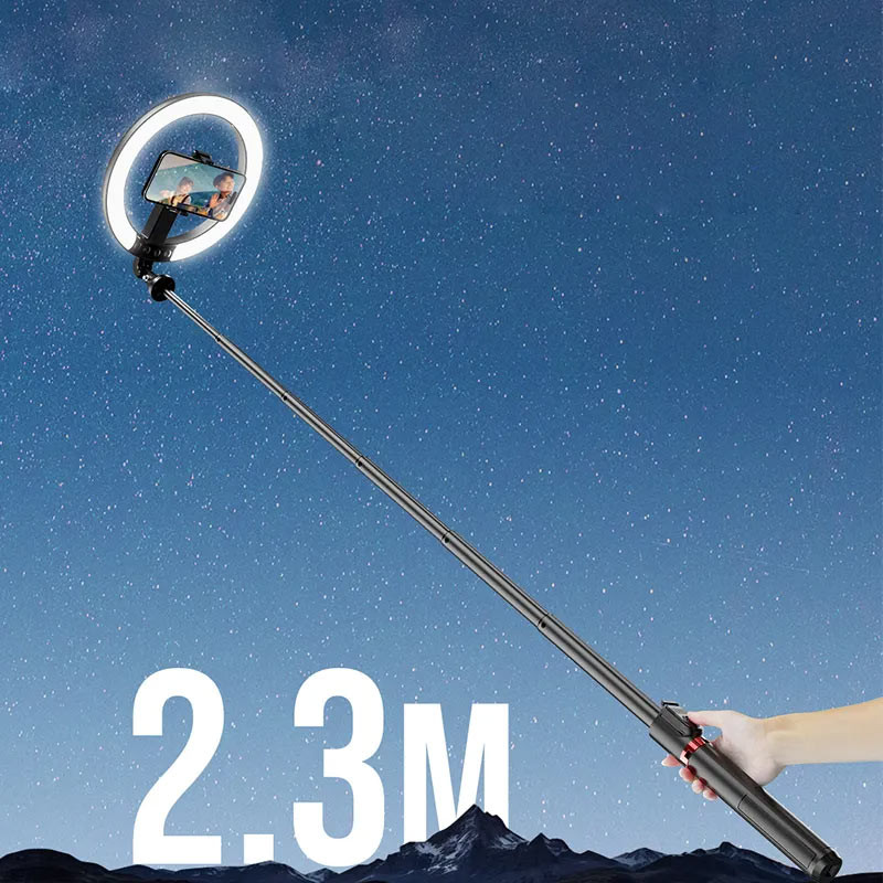 Кільцева LED-лампа для селфі Usams US-ZB323 10-inch Fill Light 1200mAh на малюнкі №4