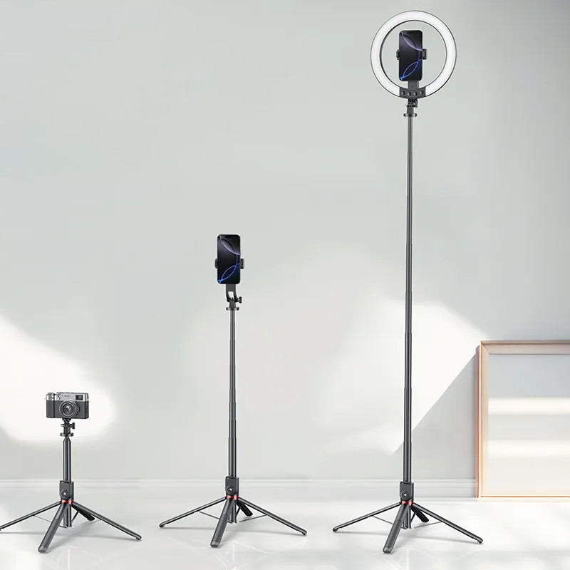 Кільцева LED-лампа для селфі Usams US-ZB323 10-inch Fill Light 1200mAh на малюнкі №5