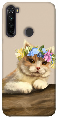 Чехол itsPrint Cat in flowers для Xiaomi Redmi Note 8T