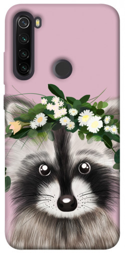 Чохол itsPrint Raccoon in flowers для Xiaomi Redmi Note 8T