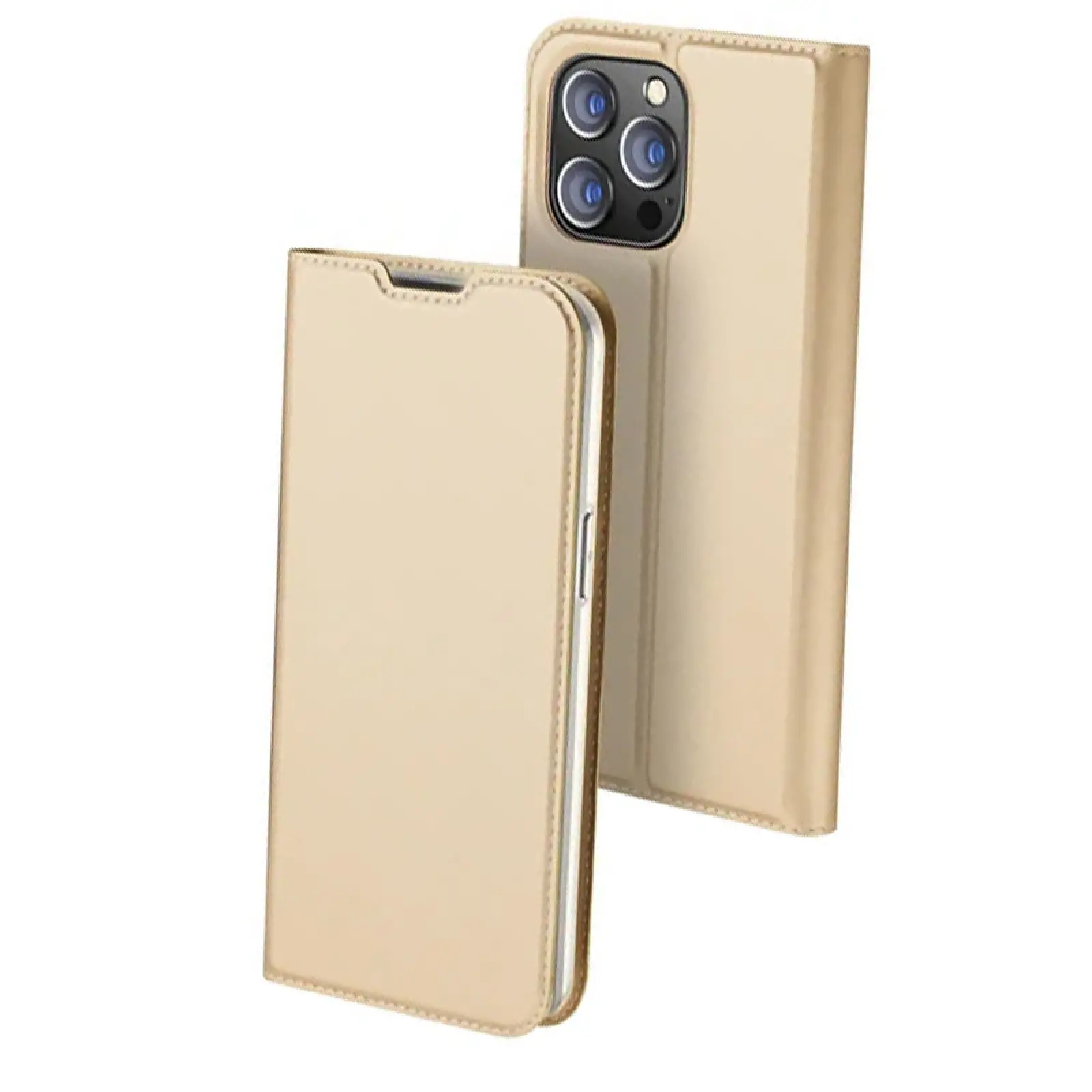 Чохол-книжка Dux Ducis з кишенею для візиток для Apple iPhone 12 Pro Max (6.7"), Золотий, Штучна шкіра, купити оптом з доставкою