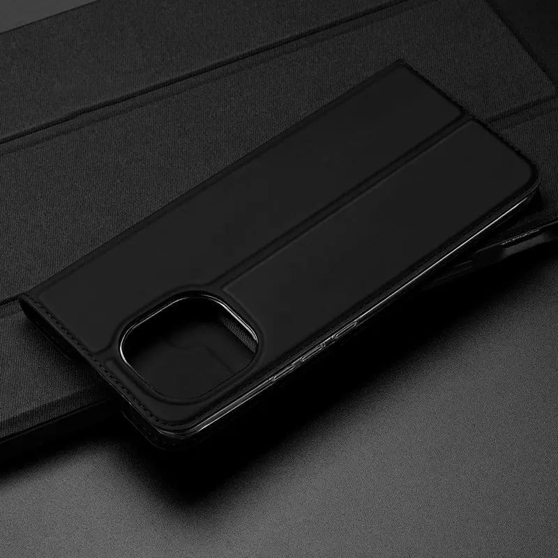 Чехол-книжка Dux Ducis с карманом для визиток для Xiaomi Mi 11, Черный 1, Искусственная кожа, купить оптом с доставкой