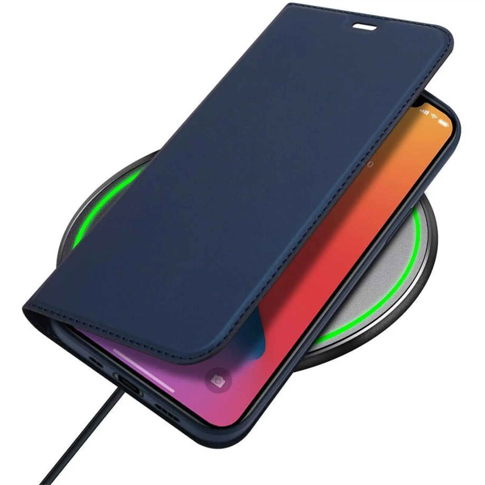 Чехол-книжка Dux Ducis с карманом для визиток для Apple iPhone 14 Pro (6.1"), Синий 3, Искусственная кожа, купить оптом с доставкой