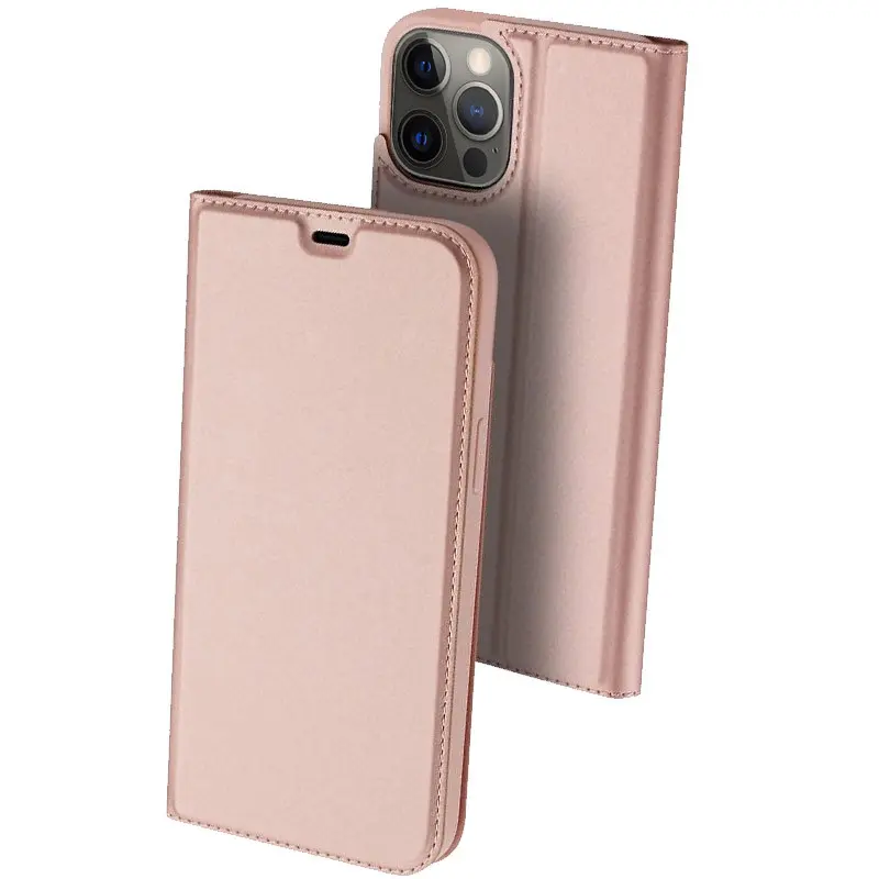 Чехол-книжка Dux Ducis с карманом для визиток для Apple iPhone 14 Pro Max (6.7"), Rose Gold, Искусственная кожа, купить оптом с доставкой