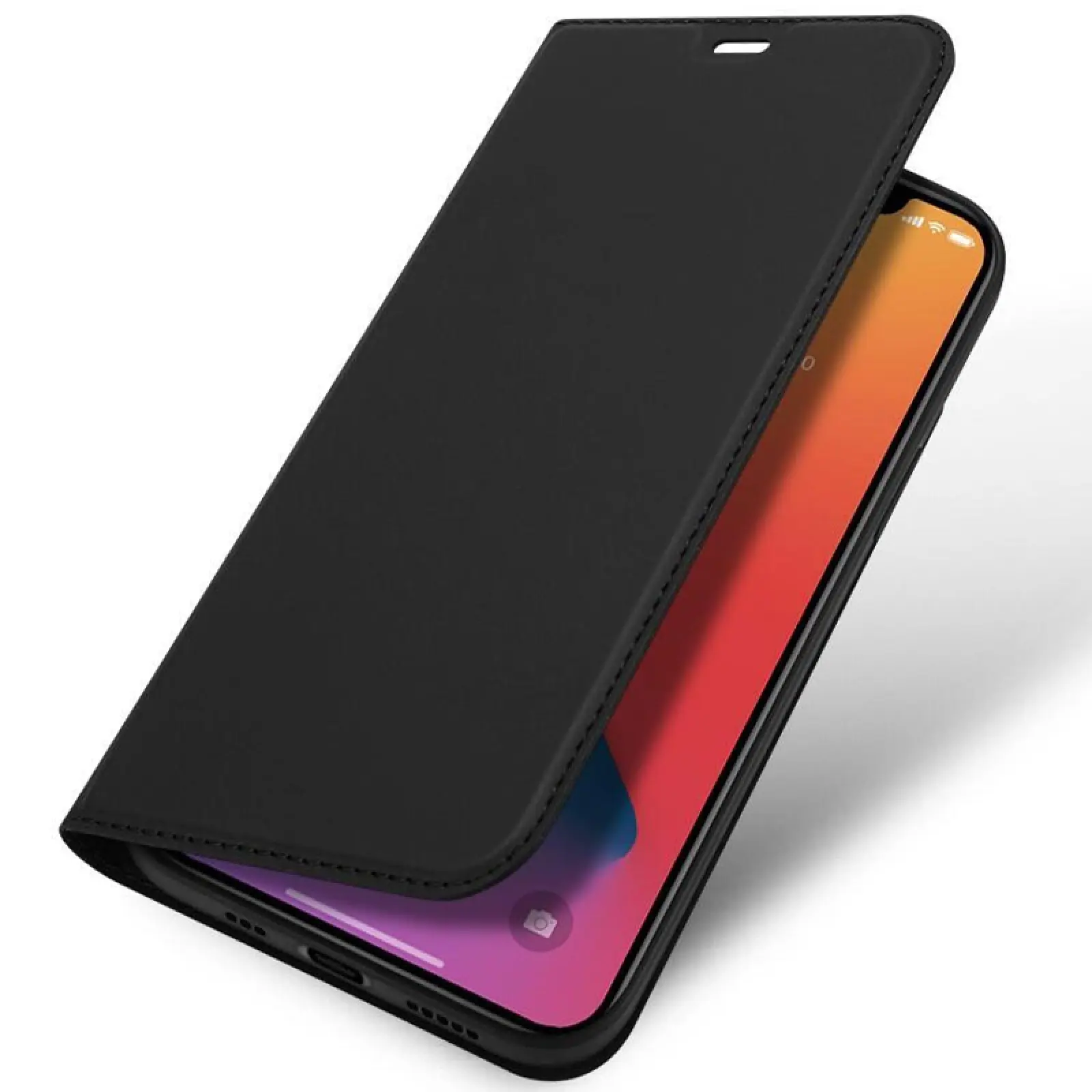 Чохол-книжка Dux Ducis з кишенею для візиток для Apple iPhone 14 / 13 (6.1"), Чорний 1, Штучна шкіра, купити оптом з доставкою