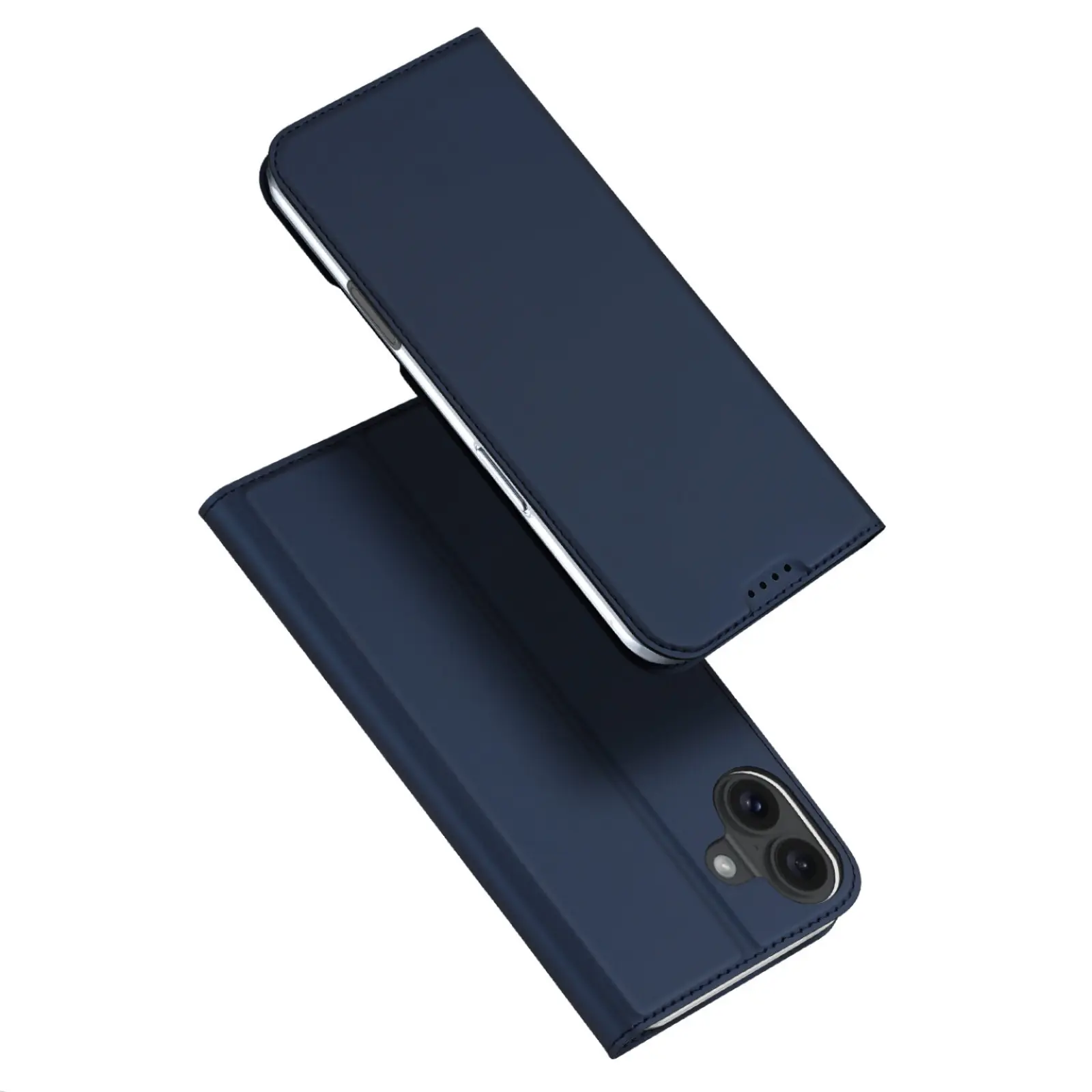 Чехол-книжка Dux Ducis с карманом для визиток для Apple iPhone 16 (6.1"), Синий, Искусственная кожа, купить оптом с доставкой