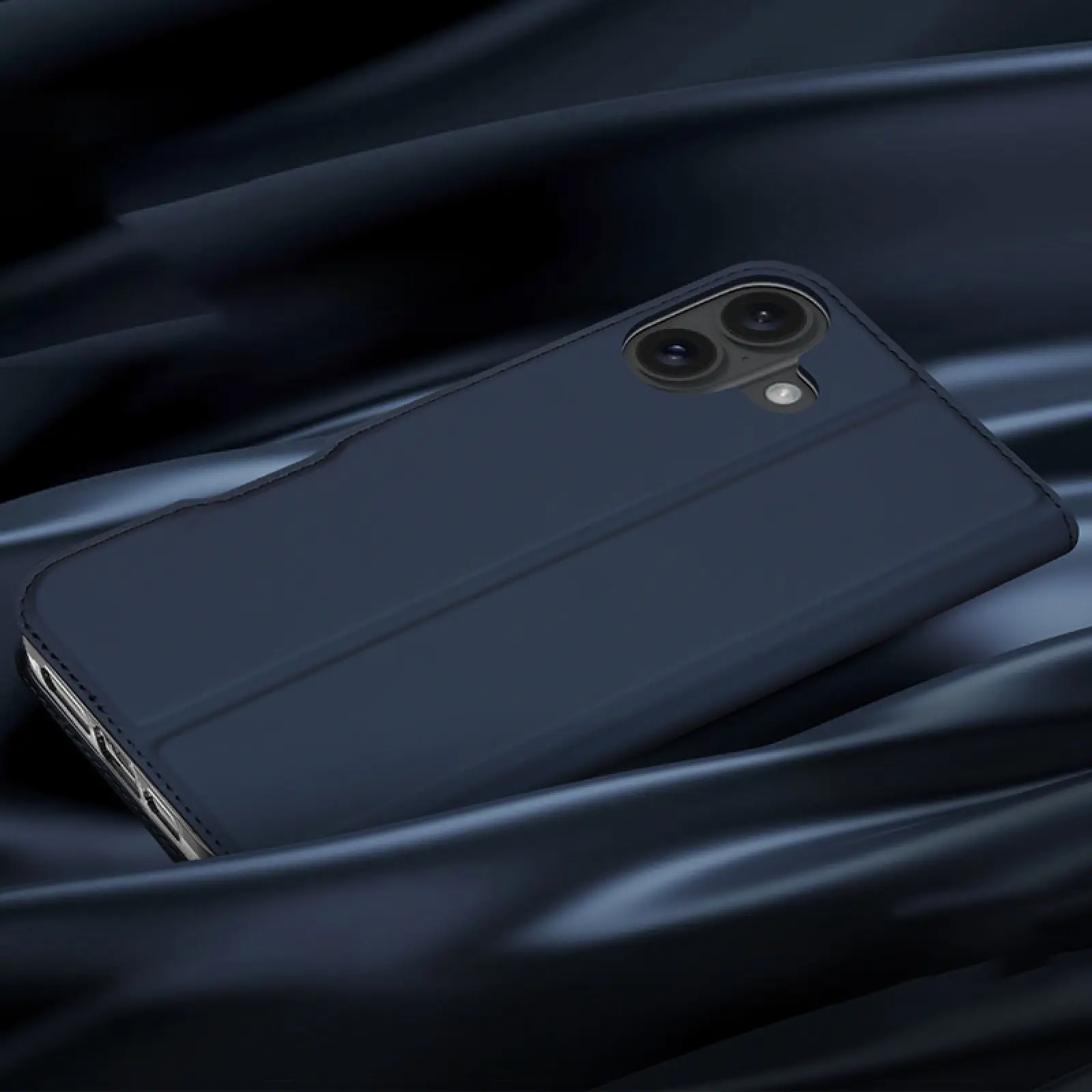 Чехол-книжка Dux Ducis с карманом для визиток для Apple iPhone 16 (6.1"), Синий 3, Искусственная кожа, купить оптом с доставкой