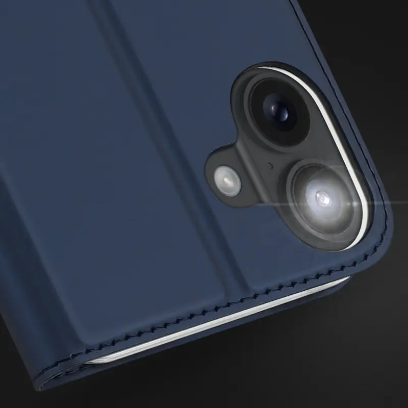 Чехол-книжка Dux Ducis с карманом для визиток для Apple iPhone 16 (6.1"), Синий 5, Искусственная кожа, купить оптом с доставкой