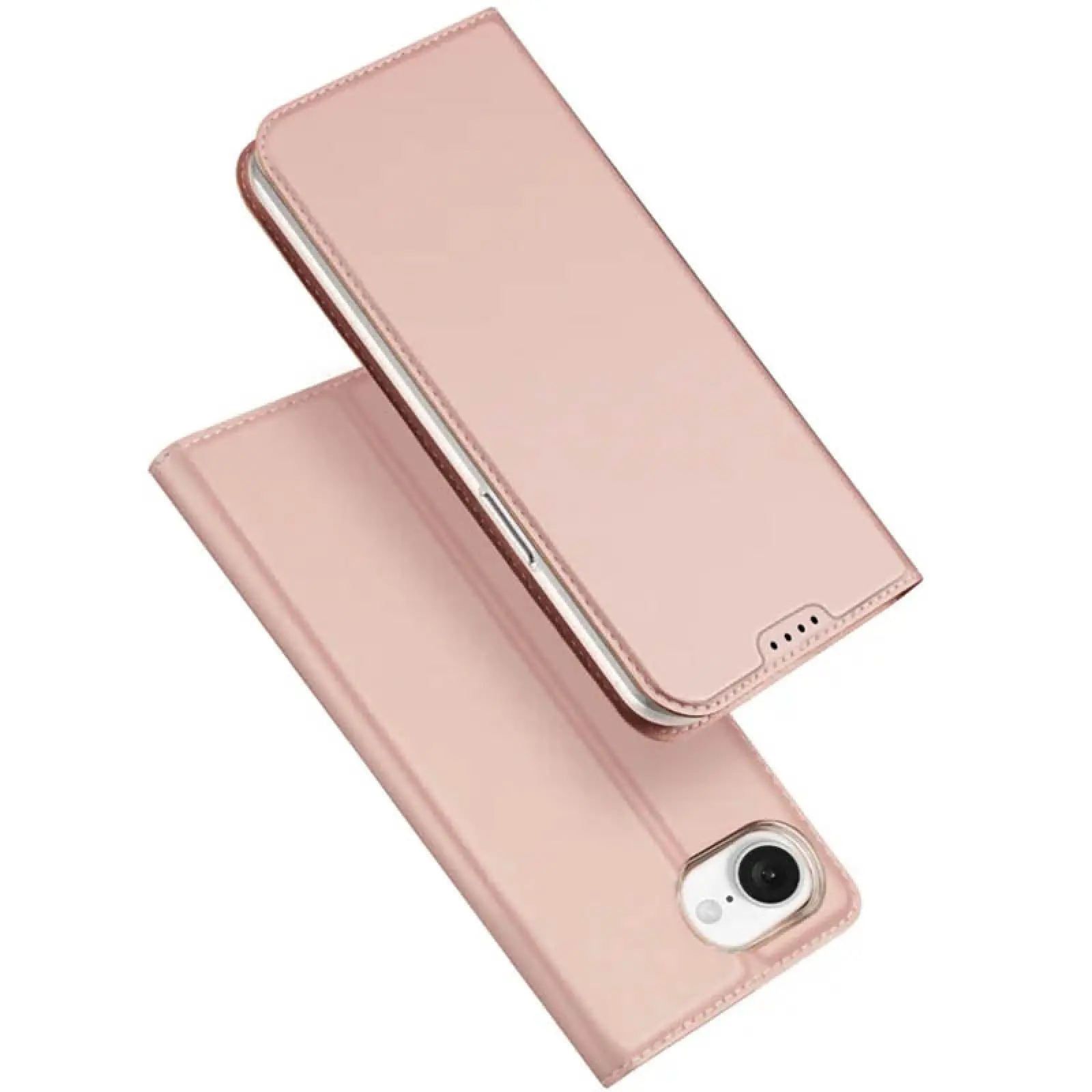 Чехол-книжка Dux Ducis с карманом для визиток для Apple iPhone 16e (6.1"), Rose Gold, Искусственная кожа, купить оптом с доставкой