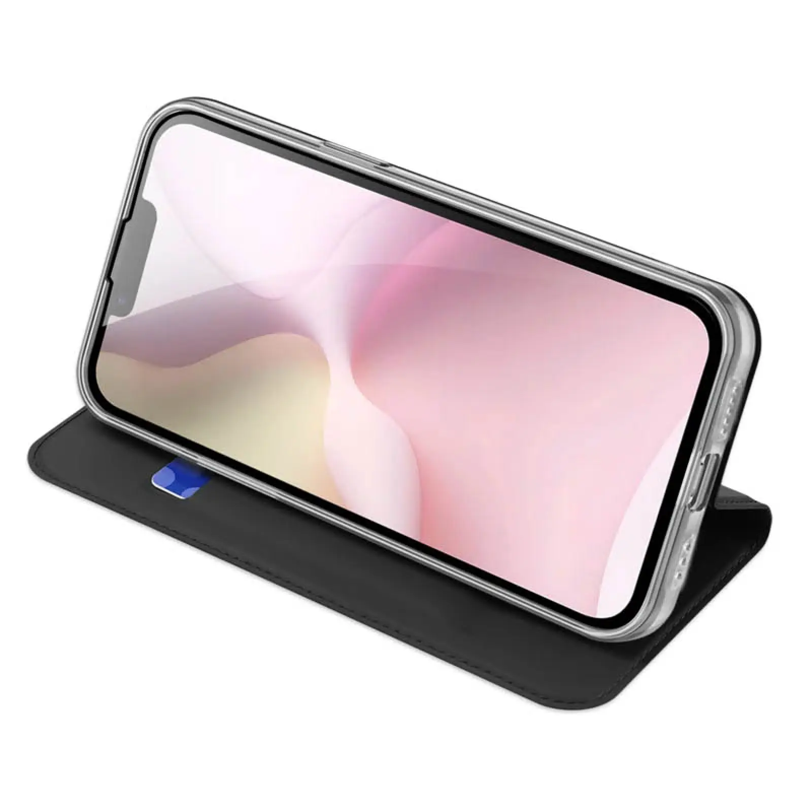 Чехол-книжка Dux Ducis с карманом для визиток для Apple iPhone 16e (6.1"), Черный 4, Искусственная кожа, купить оптом с доставкой