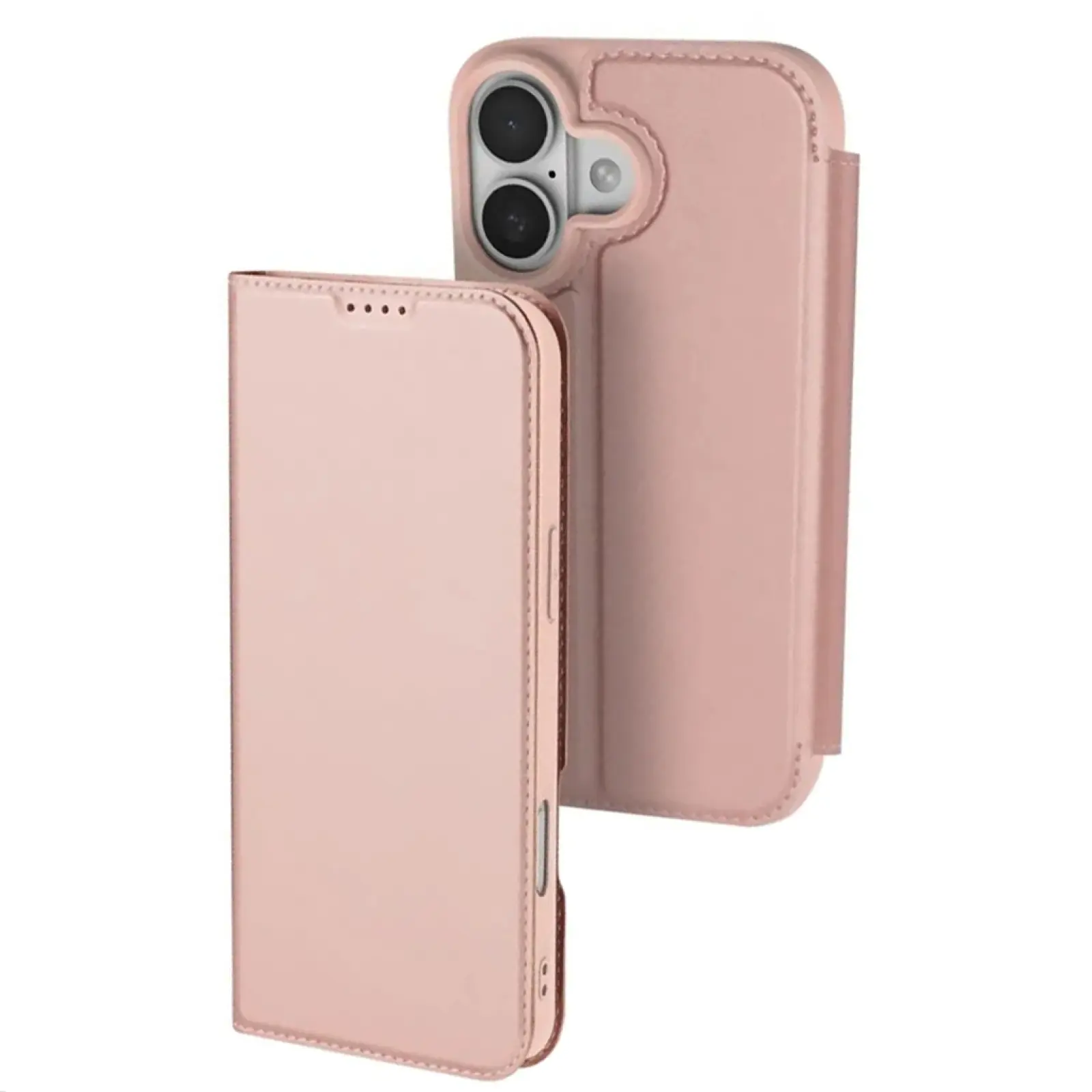 Чохол-книжка Dux Ducis з кишенею для візиток для Apple iPhone 17 (6.3"), Rose Gold, Штучна шкіра, купити оптом з доставкою