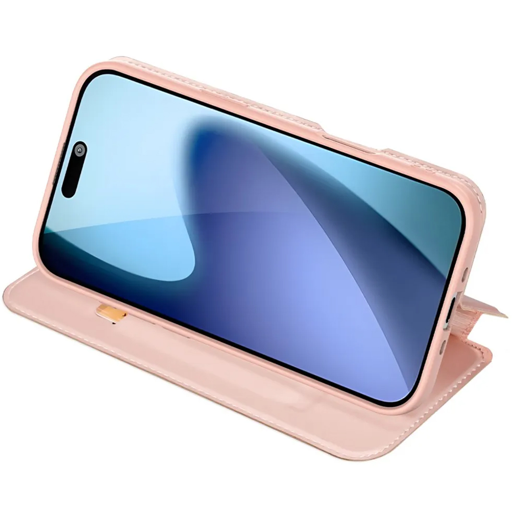 Чехол-книжка Dux Ducis с карманом для визиток для Apple iPhone 18 Pro Max / 17 Pro Max (6.9"), Rose Gold 1, Искусственная кожа, купить оптом с доставкой