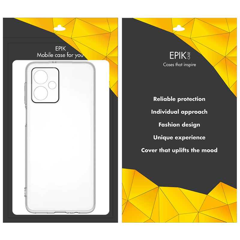 TPU чехол Epic Transparent 1,5mm Full Camera для Motorola Moto G54, Бесцветный (прозрачный) 3, TPU, купить оптом с доставкой
