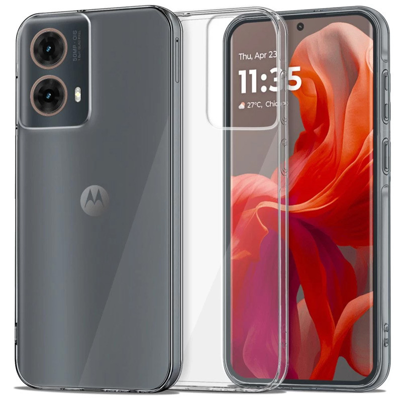 Прозорий чохол Epic Transparent для Motorola Moto G85 | завтовшки 1.5 мм на малюнкі №1