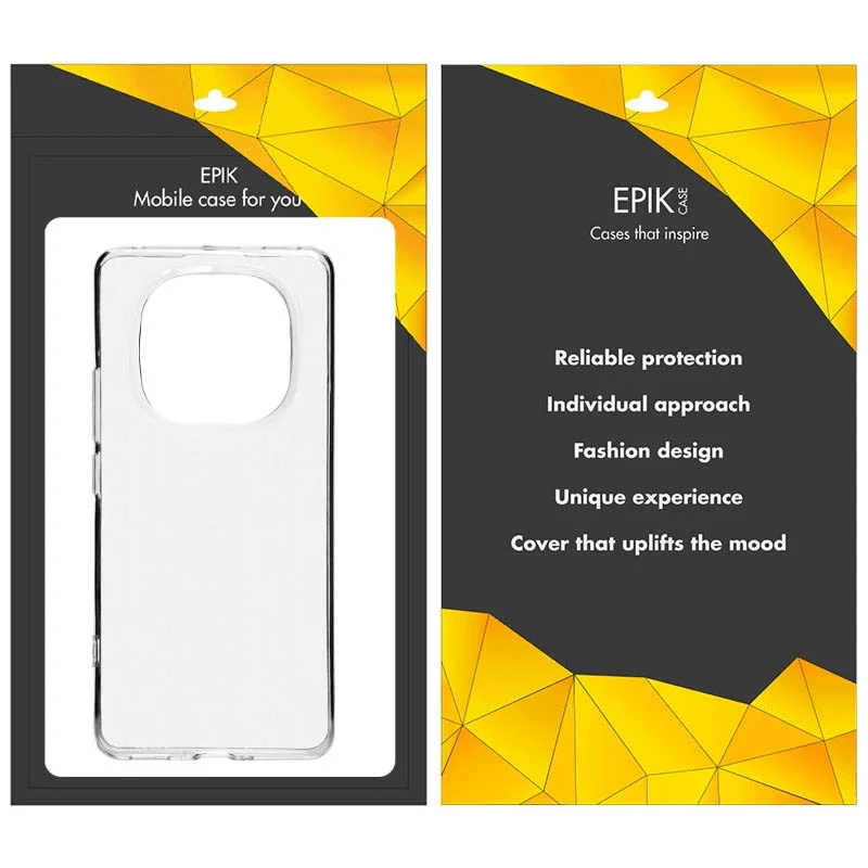 TPU чехол Epic Transparent 1,5mm для Xiaomi Redmi Note 14 Pro 4G, Бесцветный (прозрачный) 3, TPU, купить оптом с доставкой