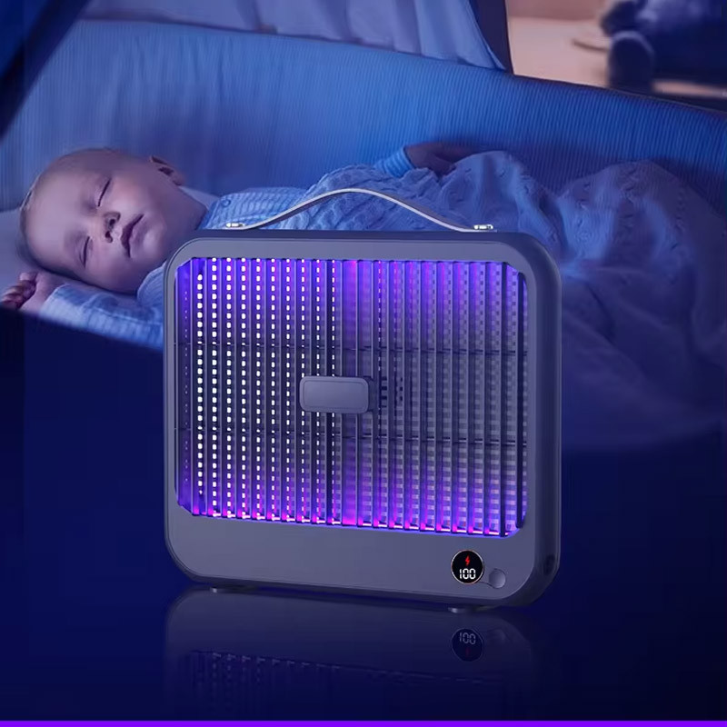 Электрическая ловушка для насекомых с UV подсветкой и высоковольтной сеткой P7 with battery 4000 mAh смотреть фото №3