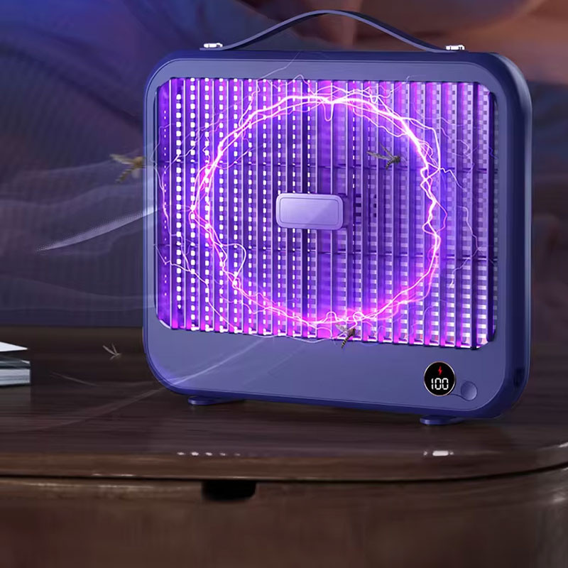 Электрическая ловушка для насекомых с UV подсветкой и высоковольтной сеткой P7 with battery 4000 mAh смотреть фото №5